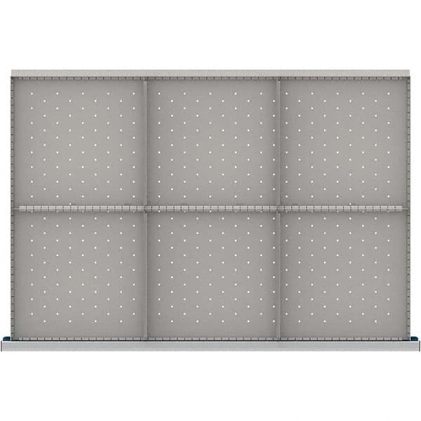 LISTA - 6-Compartment Drawer Divider Layout for 3.15" High Drawers - USA Tool & Supply