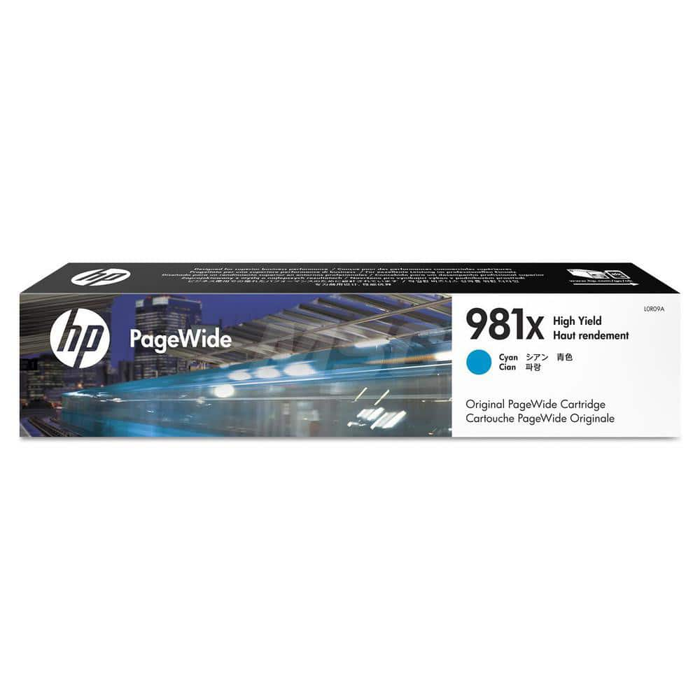 Hewlett-Packard - Office Machine Supplies & Accessories; Office Machine/Equipment Accessory Type: Ink Cartridge ; For Use With: HP PageWide Enterprise 556dn; 556xh; MFP 586dn; MFP 586f; MFP 586z ; Color: Cyan - Exact Industrial Supply