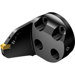 Modular Grooving Head: Left Hand, Blade Holder Head, 40 System Size Uses QFU Inserts, Through Coolant, Series CoroCut QF