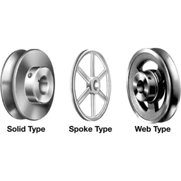 Gates - Finished Bore V-Belt Sheaves Bore Diameter: 5/8 (Inch) Type: V-Belt Sheave - USA Tool & Supply