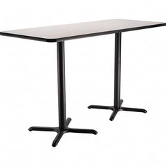 National Public Seating - Stationary Tables Type: Breakroom Material: HPL Particleboard Core w/T-Mold; Steel - USA Tool & Supply
