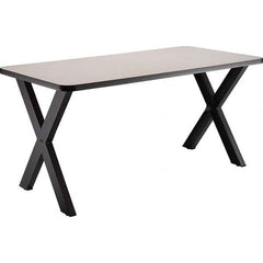 National Public Seating - Stationary Tables Type: Cafeteria Tables Material: HPL Top; MDF Core w/Protect Edge; Steel - USA Tool & Supply