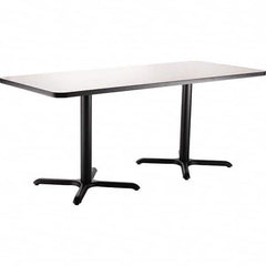 National Public Seating - Stationary Tables Type: Breakroom Material: HPL Particleboard Core w/T-Mold; Steel - USA Tool & Supply