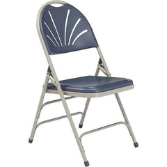 National Public Seating - Folding Chairs Pad Type: Folding Chair w/Plastic Seat & Back Material: Plastic/Steel - USA Tool & Supply