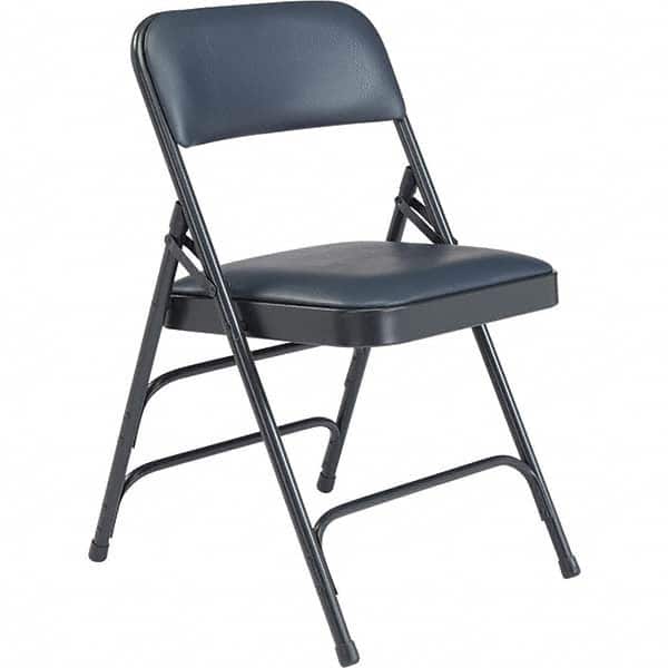 National Public Seating - Folding Chairs Pad Type: Folding Chair w/Vinyl Padded Seat Material: Vinyl; Steel - USA Tool & Supply