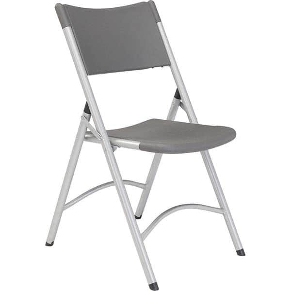 National Public Seating - Folding Chairs Pad Type: Folding Chair w/Plastic Seat & Back Material: Plastic/Steel - USA Tool & Supply