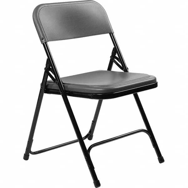 National Public Seating - Folding Chairs Pad Type: Folding Chair w/Plastic Seat & Back Material: Plastic/Steel - USA Tool & Supply