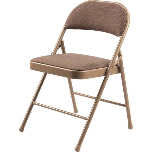 National Public Seating - Folding Chairs Pad Type: Folding Chair w/Fabric Padded Seat Material: Fabric/Steel - USA Tool & Supply