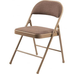 National Public Seating - Folding Chairs Pad Type: Folding Chair w/Fabric Padded Seat Material: Fabric/Steel - USA Tool & Supply