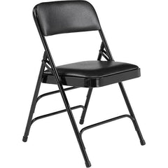 National Public Seating - Folding Chairs Pad Type: Folding Chair w/Vinyl Padded Seat Material: Vinyl; Steel - USA Tool & Supply