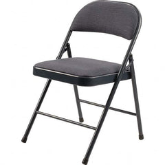 National Public Seating - Folding Chairs Pad Type: Folding Chair w/Fabric Padded Seat Material: Fabric/Steel - USA Tool & Supply