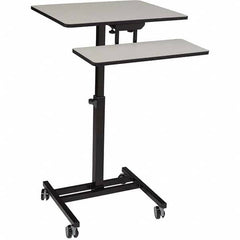 National Public Seating - Mobile Work Centers Type: Desktop Sit-Stand Workstation Load Capacity (Lb.): 75 - USA Tool & Supply