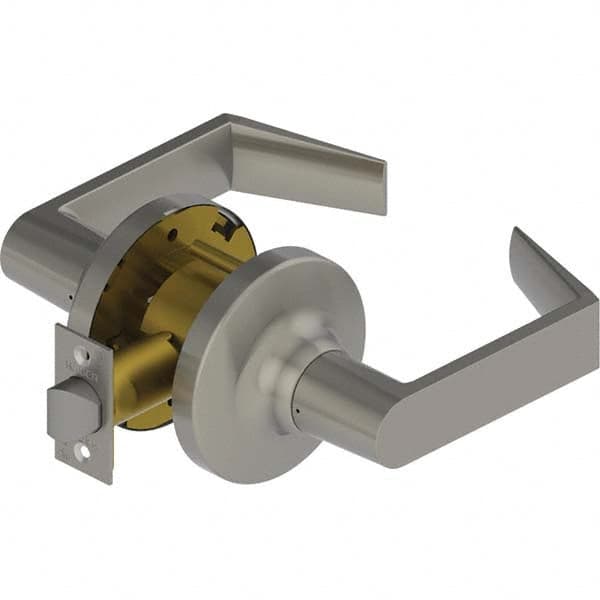 Hager - Privacy Lever Lockset for 1-3/8 to 2" Doors - USA Tool & Supply