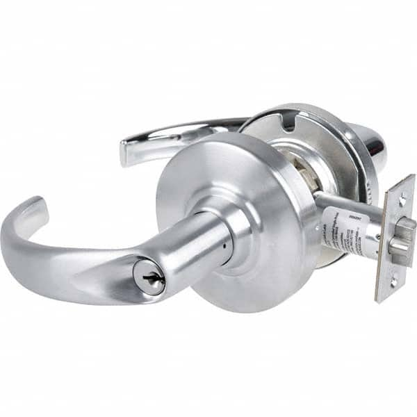 Schlage - Vestibule/Classroom/Security Lever Lockset for 1-5/8 to 2-1/8" Doors - USA Tool & Supply