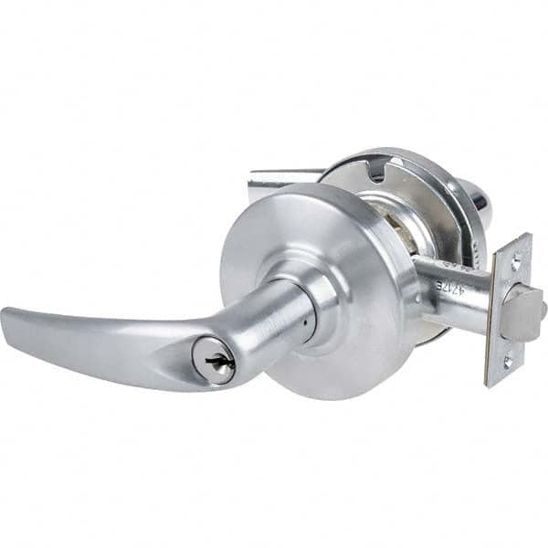 Schlage - Vestibule/Classroom/Security Lever Lockset for 1-5/8 to 2-1/8" Doors - USA Tool & Supply