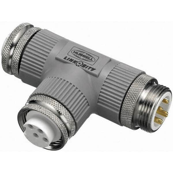 Hubbell Wiring Device-Kellems - Single Pole Plugs & Connectors Connector Type: Tapping Tee End Style: Male-Female-Female - USA Tool & Supply