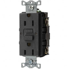 Bryant Electric - GFCI Receptacles Grade: Commercial Color: Black - USA Tool & Supply