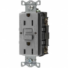 Bryant Electric - GFCI Receptacles Grade: Commercial Color: Gray - USA Tool & Supply
