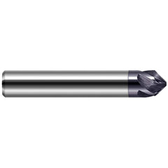 Harvey Tool - 5/8" Diam 120°/60° 5-Flute Single End Solid Carbide Chamfer Mill - Exact Industrial Supply