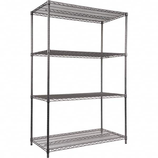ALERA - 4,000 Lb Capacity 4 Shelf Wire Shelving - Starter Unit - USA Tool & Supply