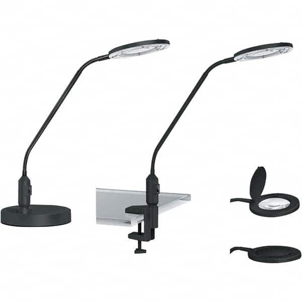 ALERA - Task Lights Fixture Type: Magnifying Color: Black - USA Tool & Supply