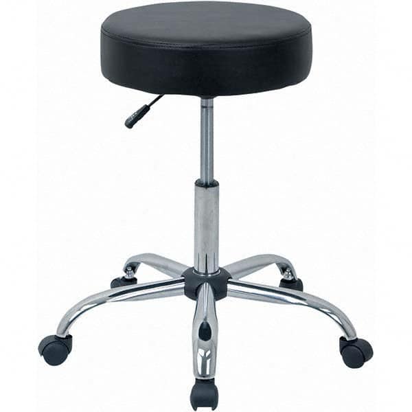 ALERA - Swivel & Adjustable Stools Type: Adjustable Height Stool Base Type: Chrome Steel Base - USA Tool & Supply