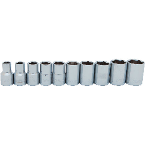 1/2″ 10PC SOCKET SET 6PT - USA Tool & Supply
