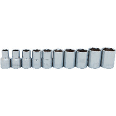 1/2″ 10PC SOCKET SET 6PT - USA Tool & Supply