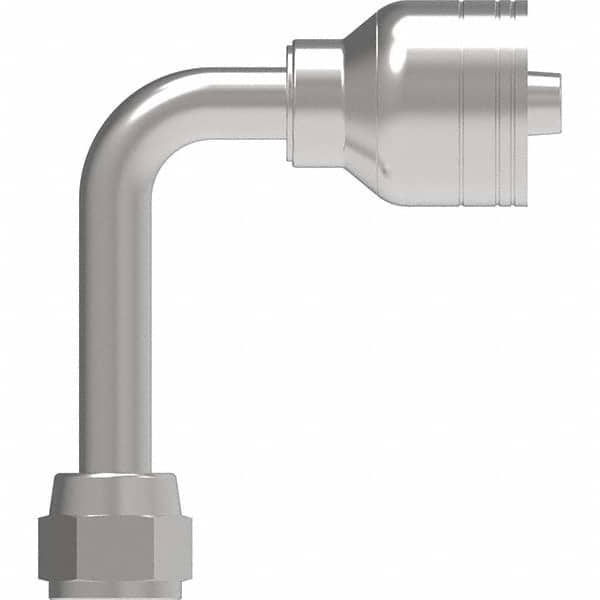 Eaton - Hydraulic Hose Fittings & Couplings Type: Female JIC Swivel 90 Degree Elbow Long Drop Fitting Hose Diameter: 9/16 (Inch) - USA Tool & Supply