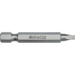 Irwin - #2" Square Size Insert Bit Set - USA Tool & Supply