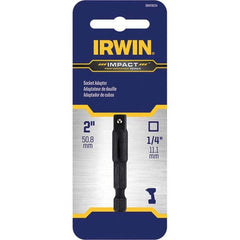 Irwin - 1/4" Hex Impact Socket Adapter - USA Tool & Supply