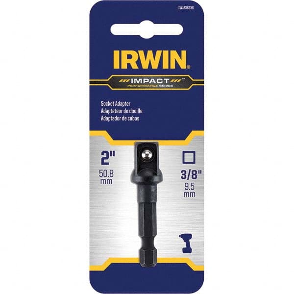 Irwin - 3/8" Hex Impact Socket Adapter - USA Tool & Supply