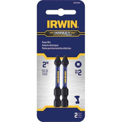 Irwin - Power & Impact Screwdriver Bit Sets Point Type: Square Drive Size: 1/4 Hex - USA Tool & Supply