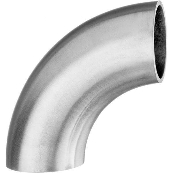 Value Collection - Sanitary Stainless Steel Pipe Fittings Type: 90 Short Elbow Style: Butt Weld - USA Tool & Supply