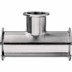 Value Collection - Sanitary Stainless Steel Pipe Fittings Type: Tee Style: Quick-Clamp - USA Tool & Supply