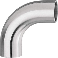 Value Collection - Sanitary Stainless Steel Pipe Fittings Type: 90 Elbow Style: Butt Weld - USA Tool & Supply