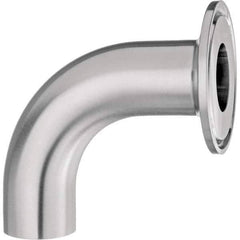 Value Collection - Sanitary Stainless Steel Pipe Fittings Type: 90 Elbow Adapter Style: Quick-Clamp to Butt Weld - USA Tool & Supply