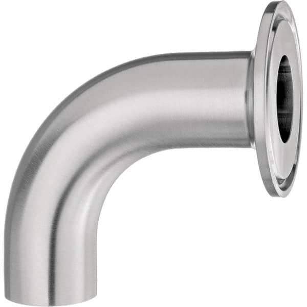 Value Collection - Sanitary Stainless Steel Pipe Fittings Type: 90 Elbow Adapter Style: Quick-Clamp to Butt Weld - USA Tool & Supply