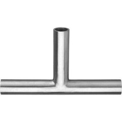 Value Collection - Sanitary Stainless Steel Pipe Fittings Type: Tee Style: Butt Weld - USA Tool & Supply