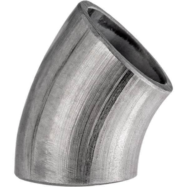Value Collection - Sanitary Stainless Steel Pipe Fittings Type: 45 Short Elbow Style: Butt Weld - USA Tool & Supply