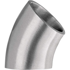 Value Collection - Sanitary Stainless Steel Pipe Fittings Type: 45 Short Elbow Style: Butt Weld - USA Tool & Supply