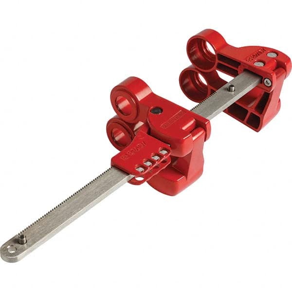 Brady - Pneumatic & Valve Lockouts Type: Gate Valve Lockout Maximum Valve Handle Size (Inch): 3 - USA Tool & Supply