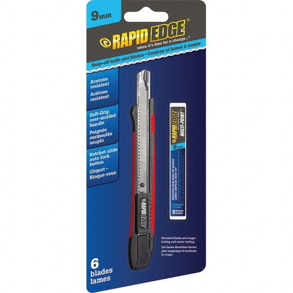 Rapid Edge - Utility Knives, Snap Blades & Box Cutters Type: Snap Knife Blade Type: Snap - USA Tool & Supply