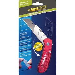 Rapid Edge - Pocket & Folding Knives Knife Type: Utility Blade Folding Knife Edge Type: Straight - USA Tool & Supply