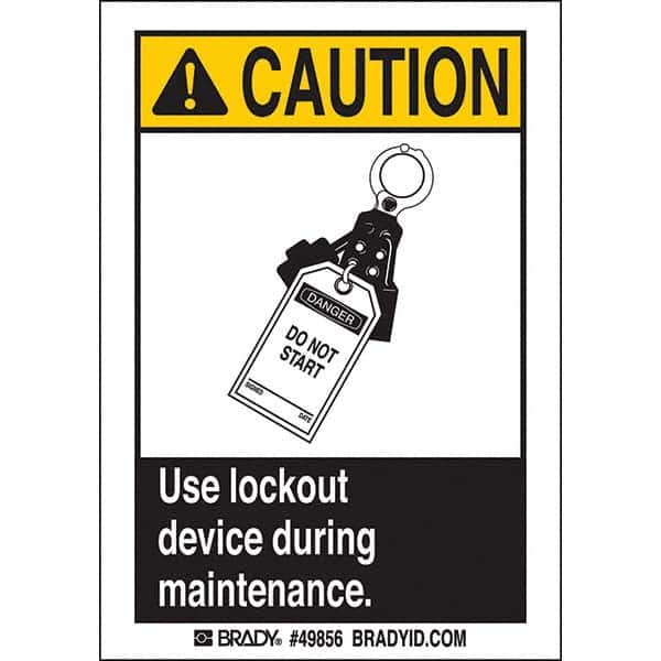 Brady - Safety & Facility Labels Message Type: Accident Prevention Header: CAUTION - USA Tool & Supply