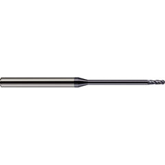 Harvey Tool - Ball End Mills; Mill Diameter (Inch): 1/64 ; Mill Diameter (Decimal Inch): 0.0150 ; Number of Flutes: 4 ; Length of Cut (Decimal Inch): 0.0450 ; Material: Solid Carbide ; Overall Length (Inch): 1-1/2 - Exact Industrial Supply
