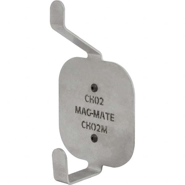 Mag-Mate - Coat & Hat Hooks Type: Double Coat & Hat Hook w/ Magnetic Mount Projection: 2-35/64 (Inch) - USA Tool & Supply