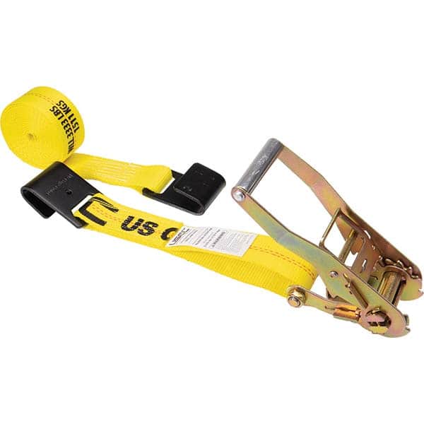 US Cargo Control - Slings & Tiedowns (Load-Rated) Type: Ratchet Tie Down Width (Inch): 2 - USA Tool & Supply