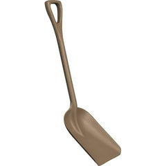 Remco - 14" High x 11" Wide Square Plastic Shovel - 38" Long Plastic D-Grip Handle, No Step - USA Tool & Supply