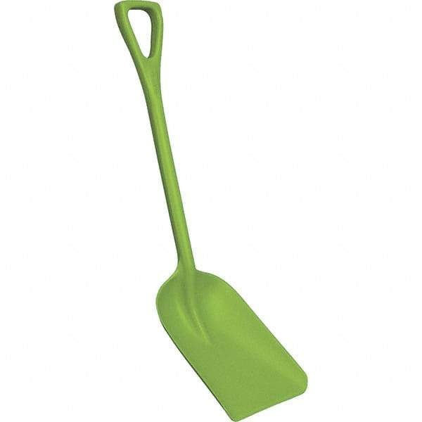 Remco - 14" High x 11" Wide Square Plastic Shovel - 38" Long Plastic D-Grip Handle, No Step - USA Tool & Supply